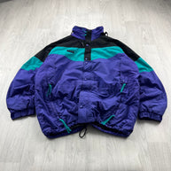 VINTAGE 90s COLUMBIA TECHNICAL PADDED SKI JACKET PURPLE