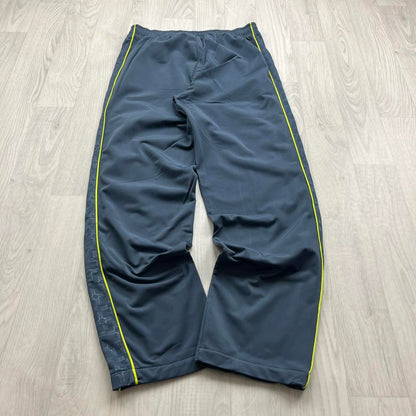 VINTAGE Y2K NIKE BAGGY TRACKSUIT BOTTOMS GREY/BLUE