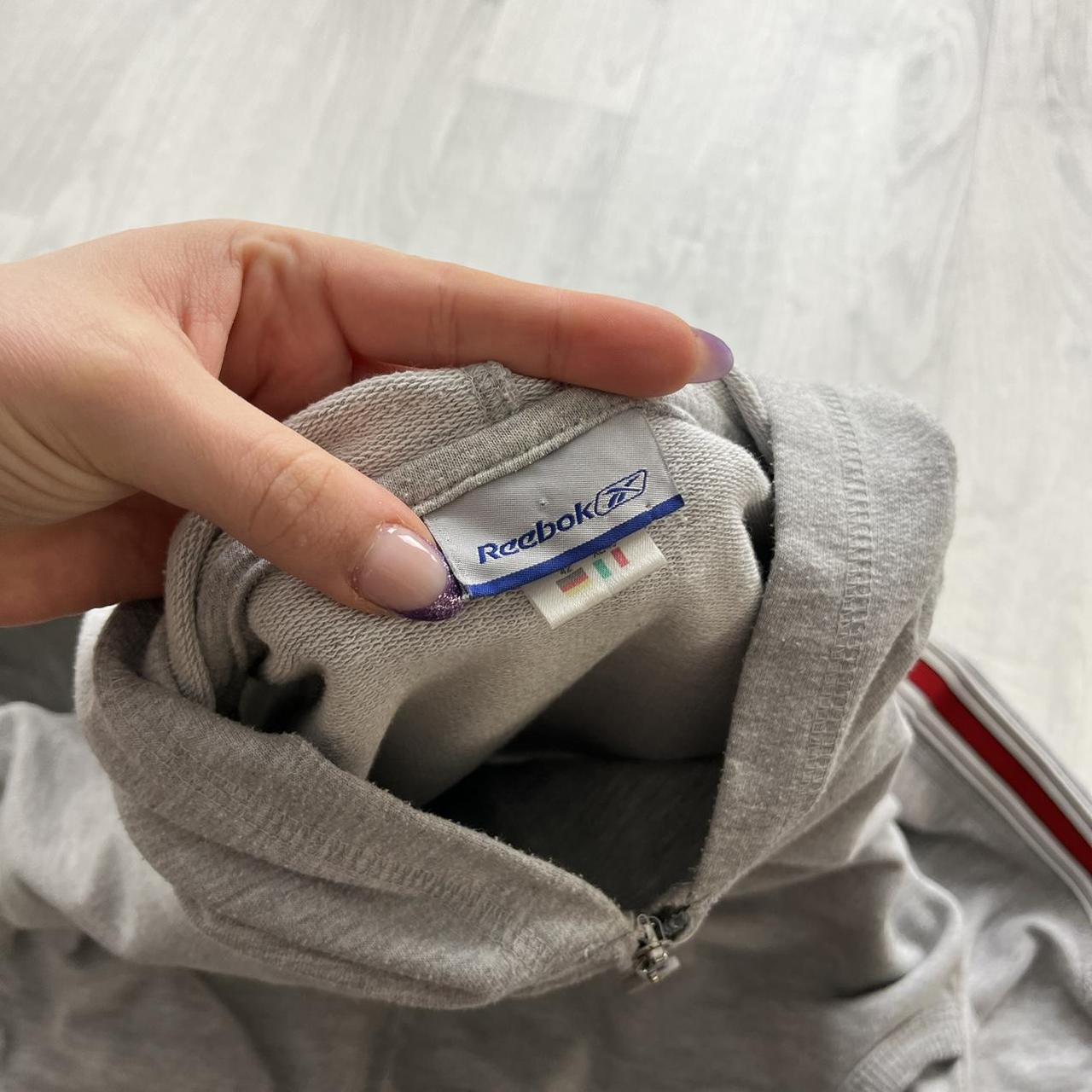 VINTAGE Y2K REEBOK ZIP HOODIE GREY
