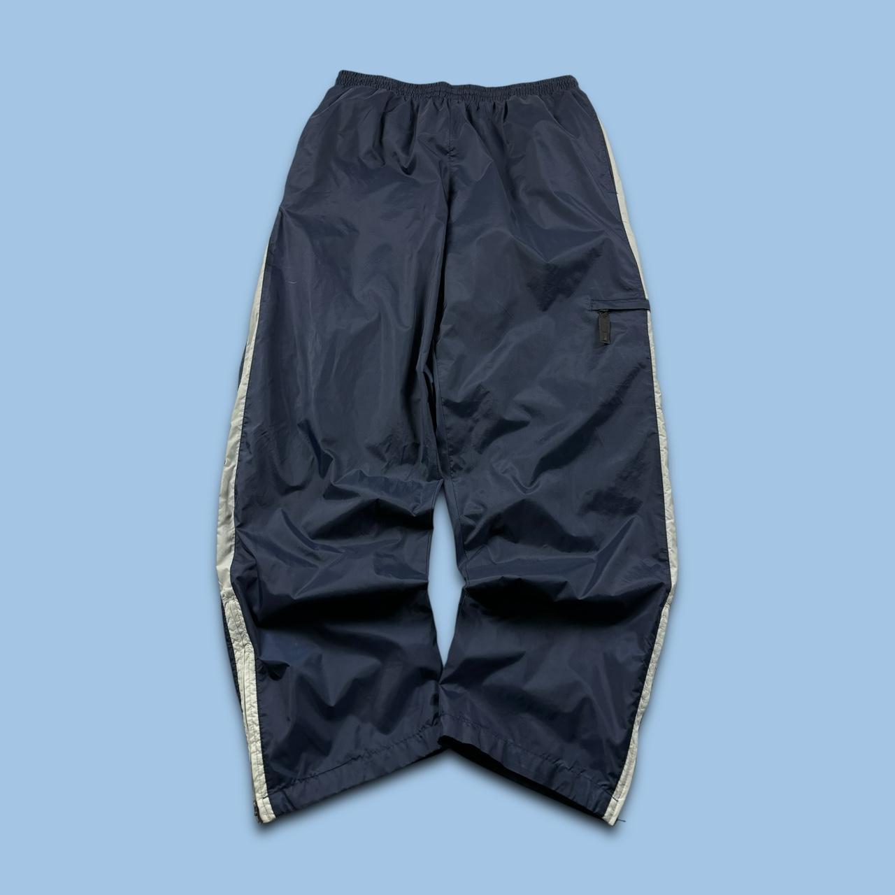 VINTAGE Y2K NIKE BAGGY CARGO TRACKSUIT BOTTOMS NAVY