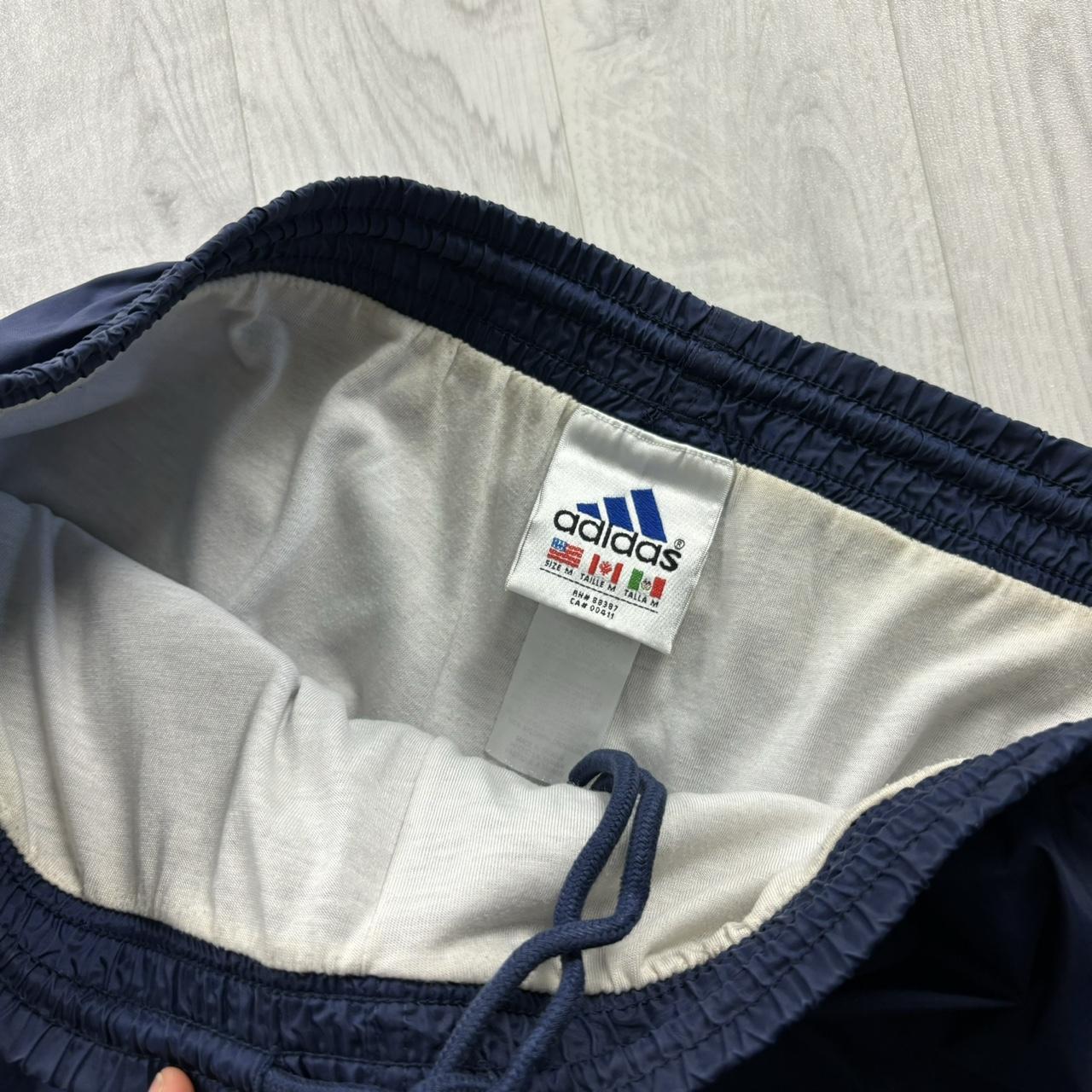 VINTAGE Y2K ADIDAS BAGGY TRACKSUIT BOTTOMS NAVY