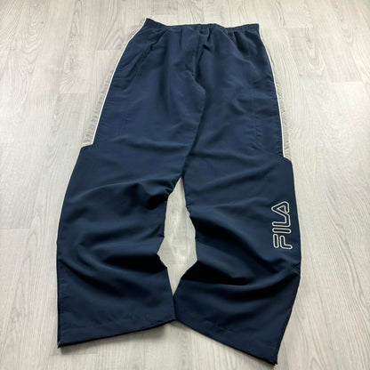 VINTAGE Y2K FILA BAGGY TRACKSUIT BOTTOMS NAVY