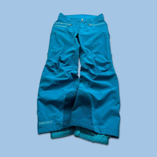 VINTAGE Y2K MARMOT BAGGY SKI PANTS SALOPETTES BLUE