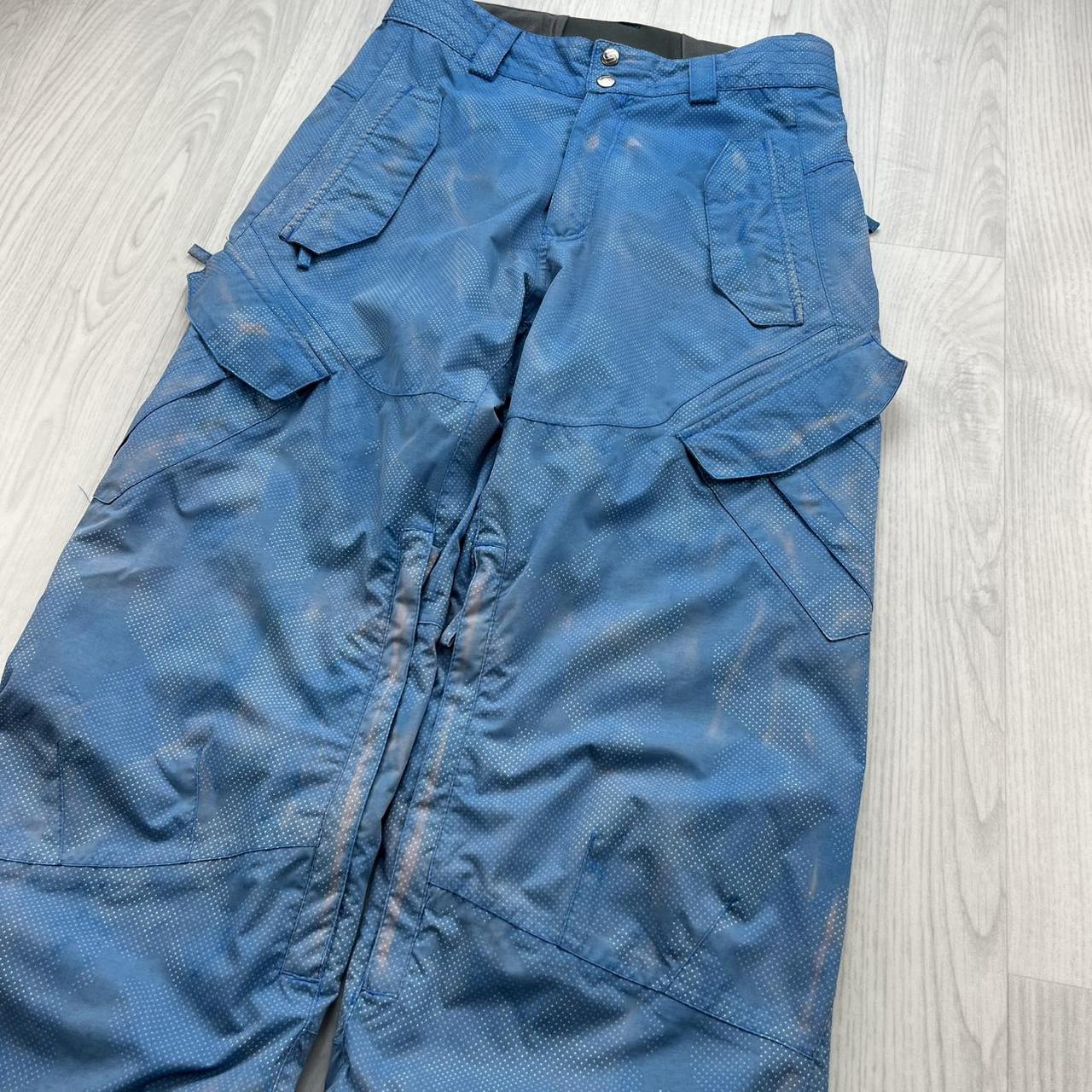 VINTAGE Y2K SURFANIC BAGGY SKI PANTS SALOPETTES BLUE