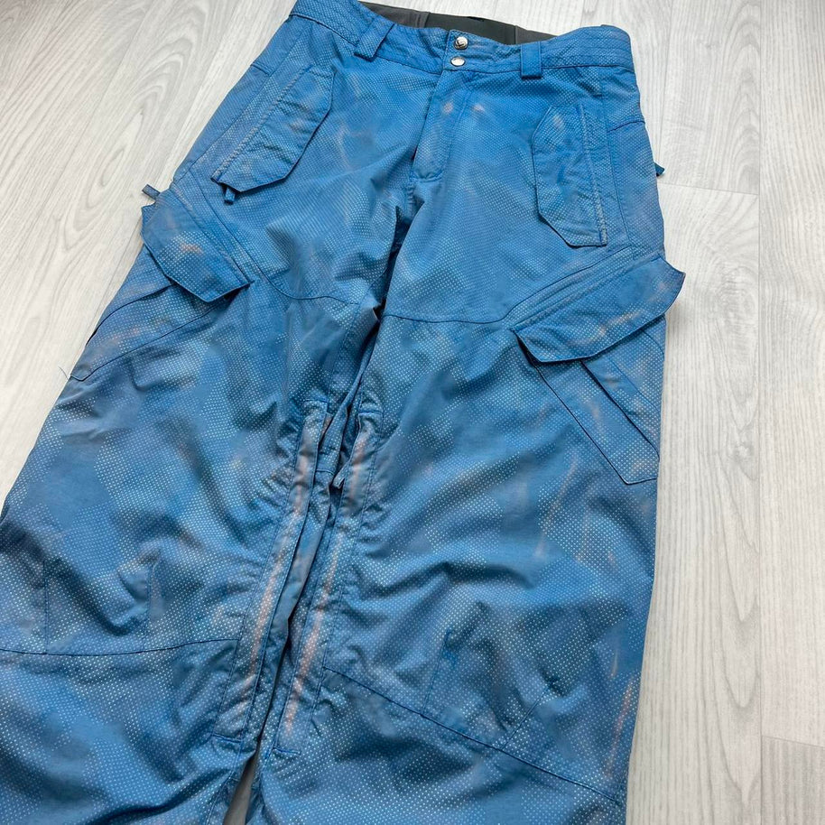 VINTAGE Y2K SURFANIC BAGGY SKI PANTS SALOPETTES BLUE