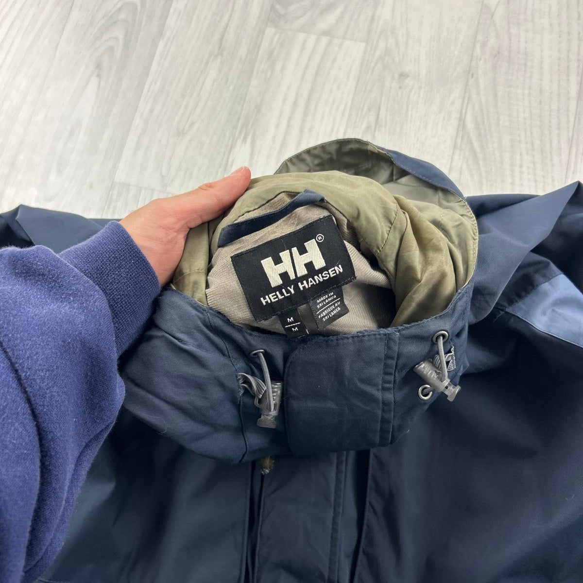 VINTAGE Y2K HELLY HANSEN TECHNICAL UTILITY SKI JACKET NAVY BLUE