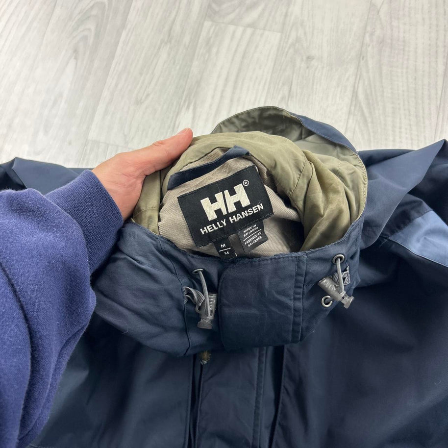 VINTAGE Y2K HELLY HANSEN TECHNICAL UTILITY SKI JACKET NAVY BLUE