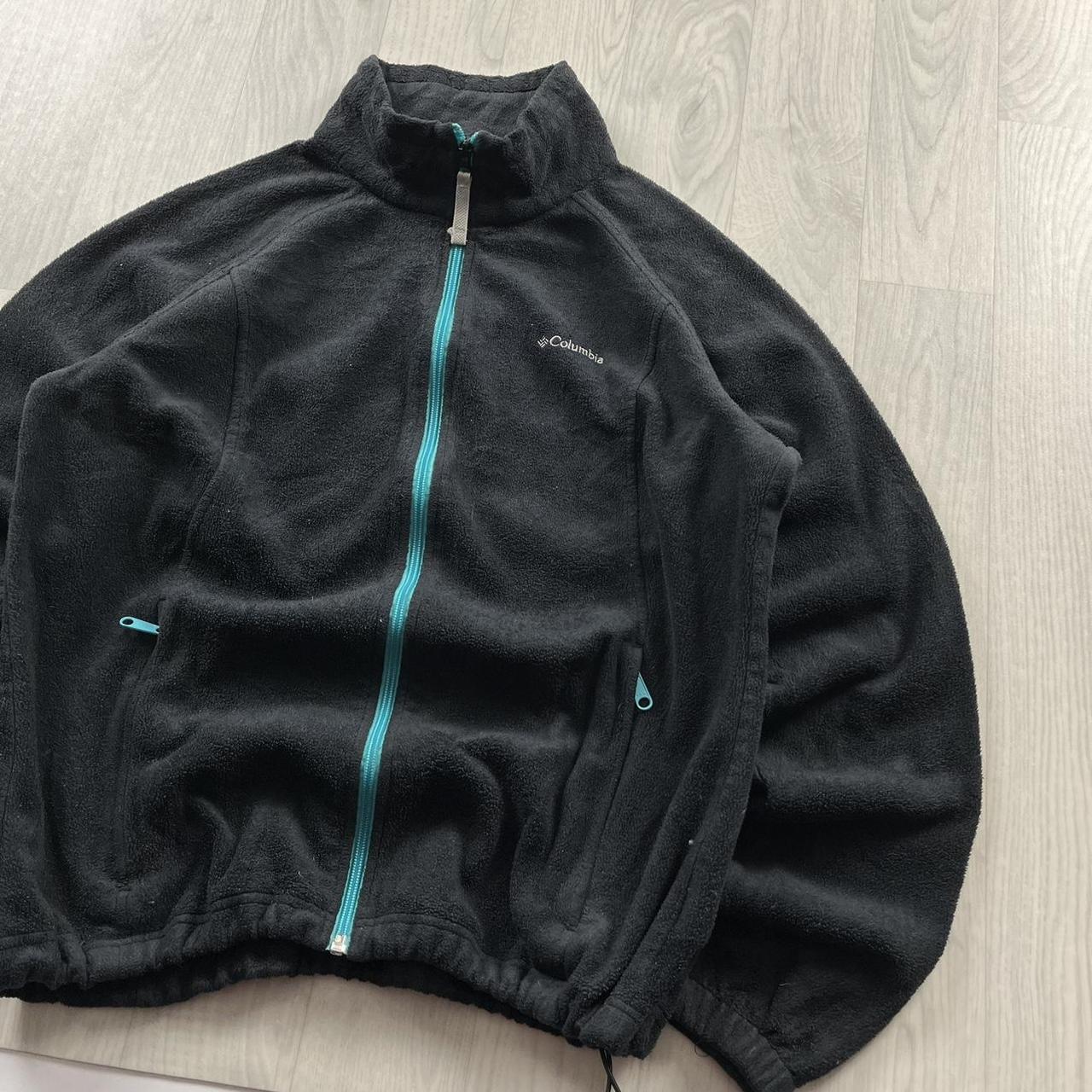 VINTAGE Y2K COLUMBIA ZIP UP FLEECE BLACK