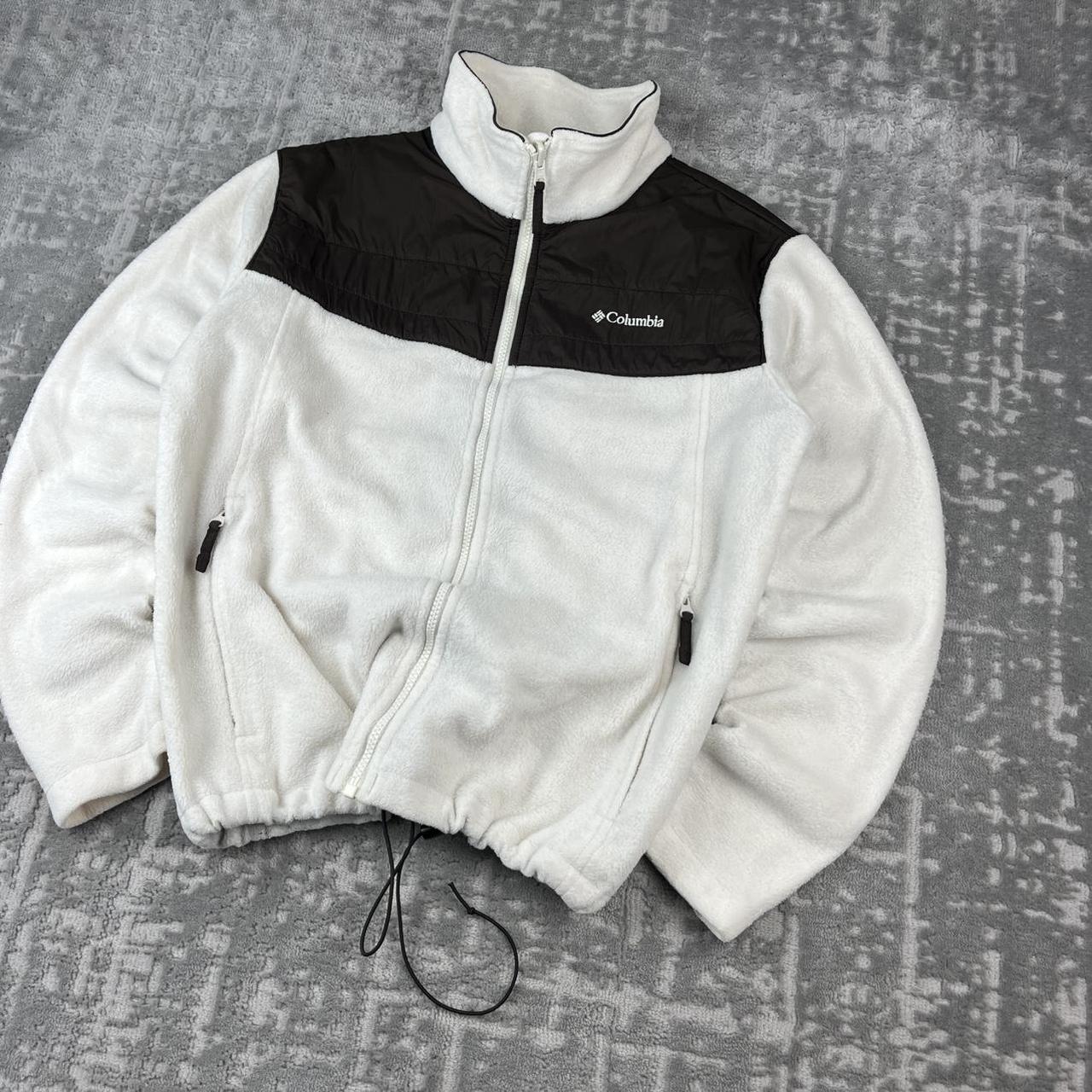 VINTAGE 00s COLUMBIA TECHNICAL FLEECE JACKET WHITE