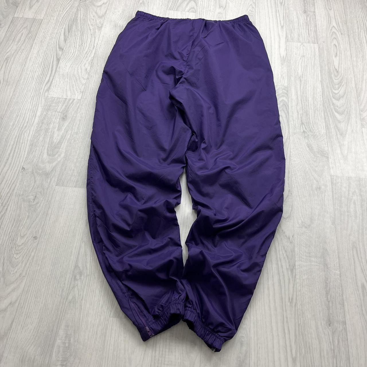 VINTAGE 90s NIKE BAGGY TRACKSUIT BOTTOMS PURPLE