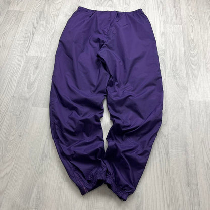 VINTAGE 90s NIKE BAGGY TRACKSUIT BOTTOMS PURPLE