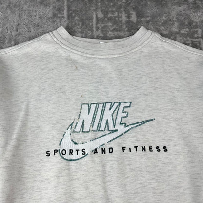 VINTAGE 90s NIKE BOXY SWEATSHIRT GREY