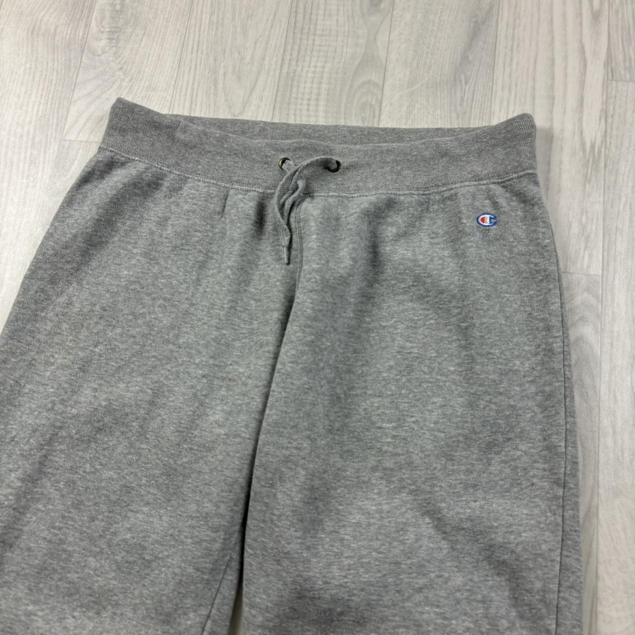 VINTAGE 00s CHAMPION LOW RISE COTTON SWEATPANTS GREY