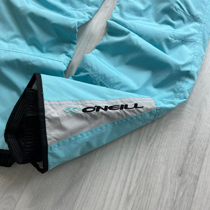 VINTAGE Y2K ONEILL BAGGY SKI PANTS SALOPETTES LIGHT BLUE