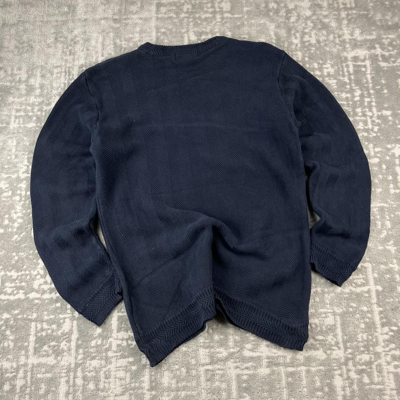 VINTAGE Y2K CHAPS RIBBED CHUNKY ESSENTIAL KNITTED JUMPER NAVY