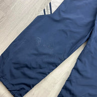 VINTAGE Y2K ADIDAS SIDE STRIPE BAGGY TRACKSUIT BOTTOMS NAVY