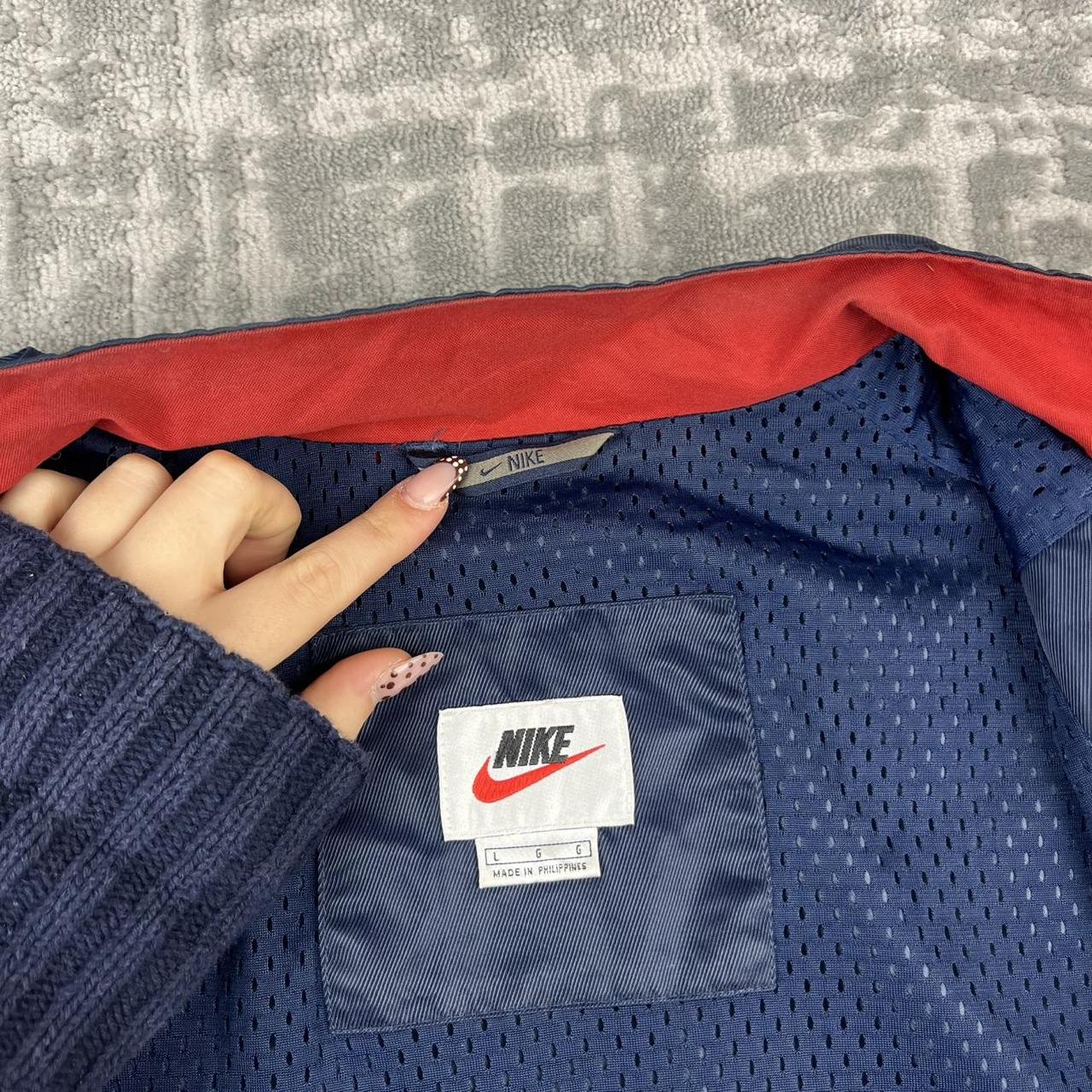 VINTAGE 90s NIKE WINDBREAKER JACKET NAVY