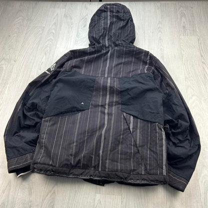 VINTAGE Y2K SECTION STRIPED SKI JACKET BROWN