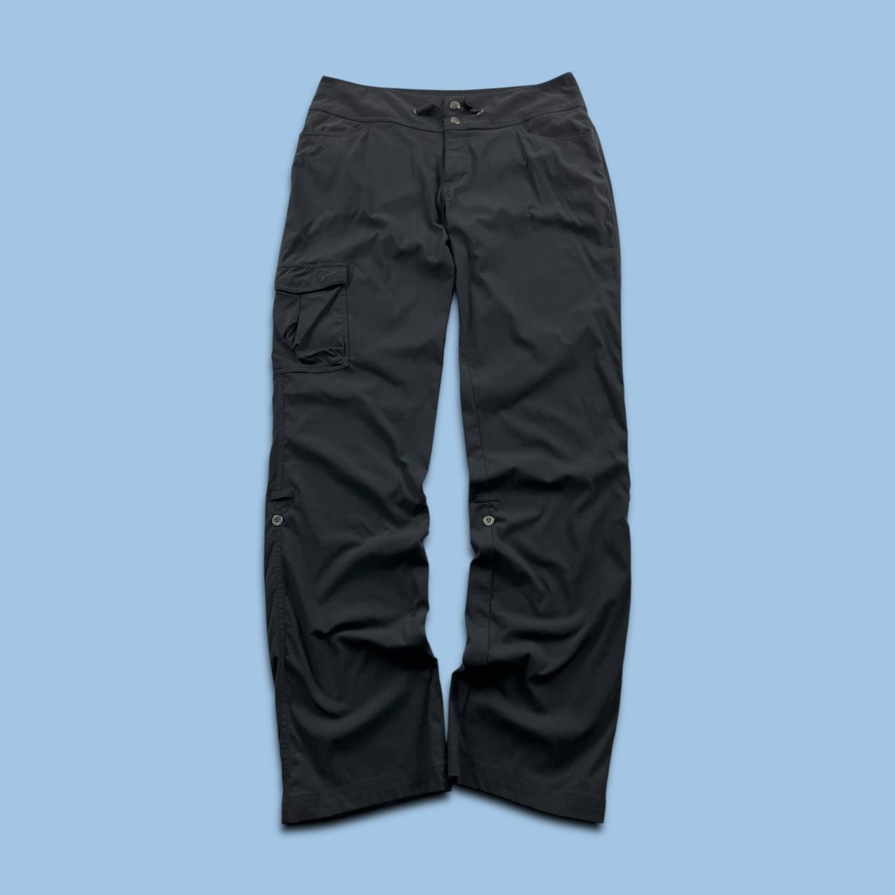 VINTAGE Y2K COLUMBIA BAGGY LIGHTWEIGHT SPORTSWEAR TROUSERS BLACK