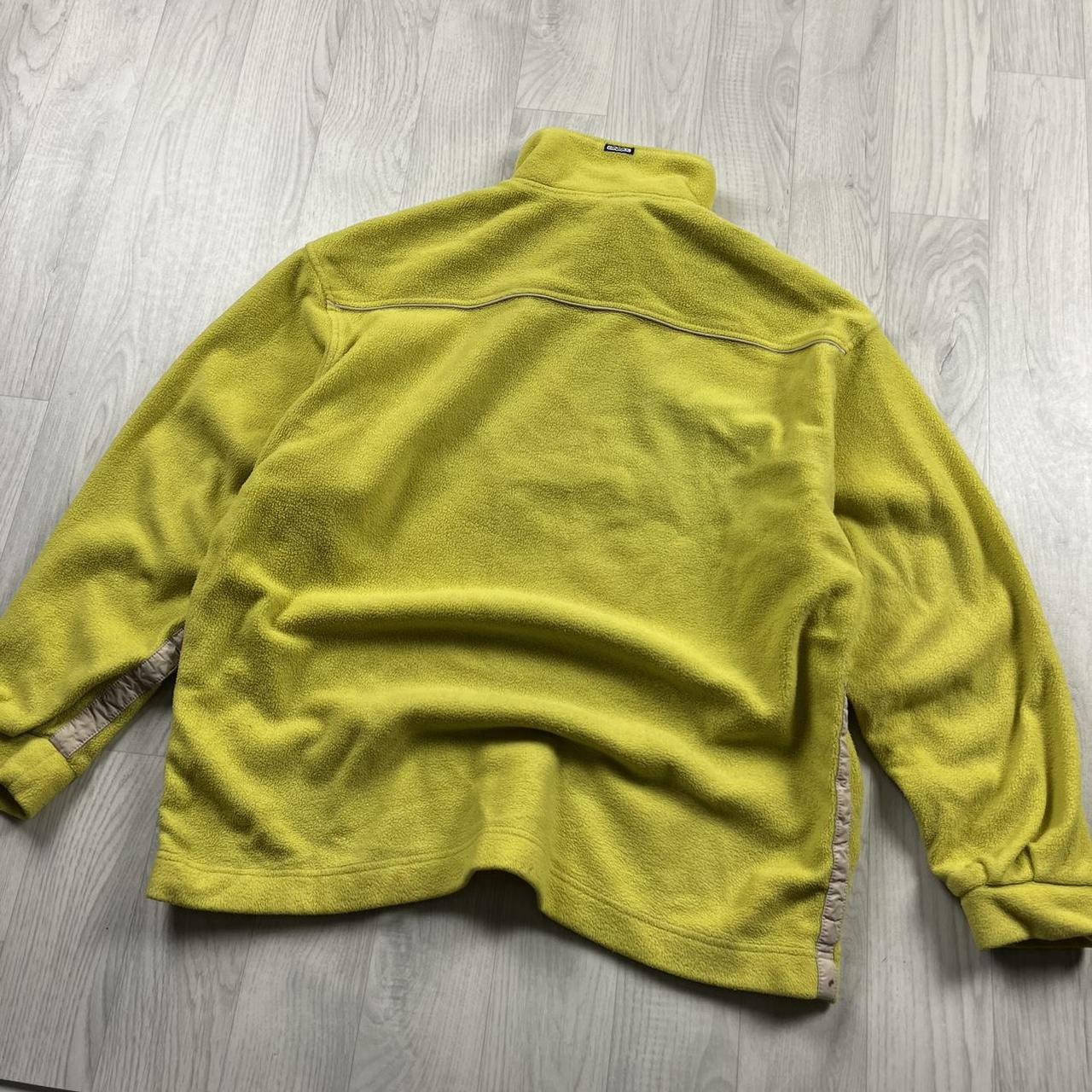 VINTAGE Y2K O’NEILL SPELL OUT QUARTER ZIP FLEECE SWEATSHIRT YELLOW