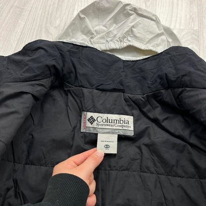 VINTAGE 00s COLUMBIA UTILITY PADDED SKI JACKET BLACK ORANGE