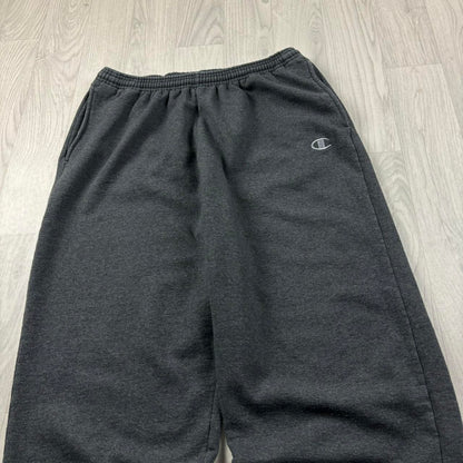VINTAGE 00s CHAMPION BAGGY COTTON SWEATPANTS CHARCOAL GREY