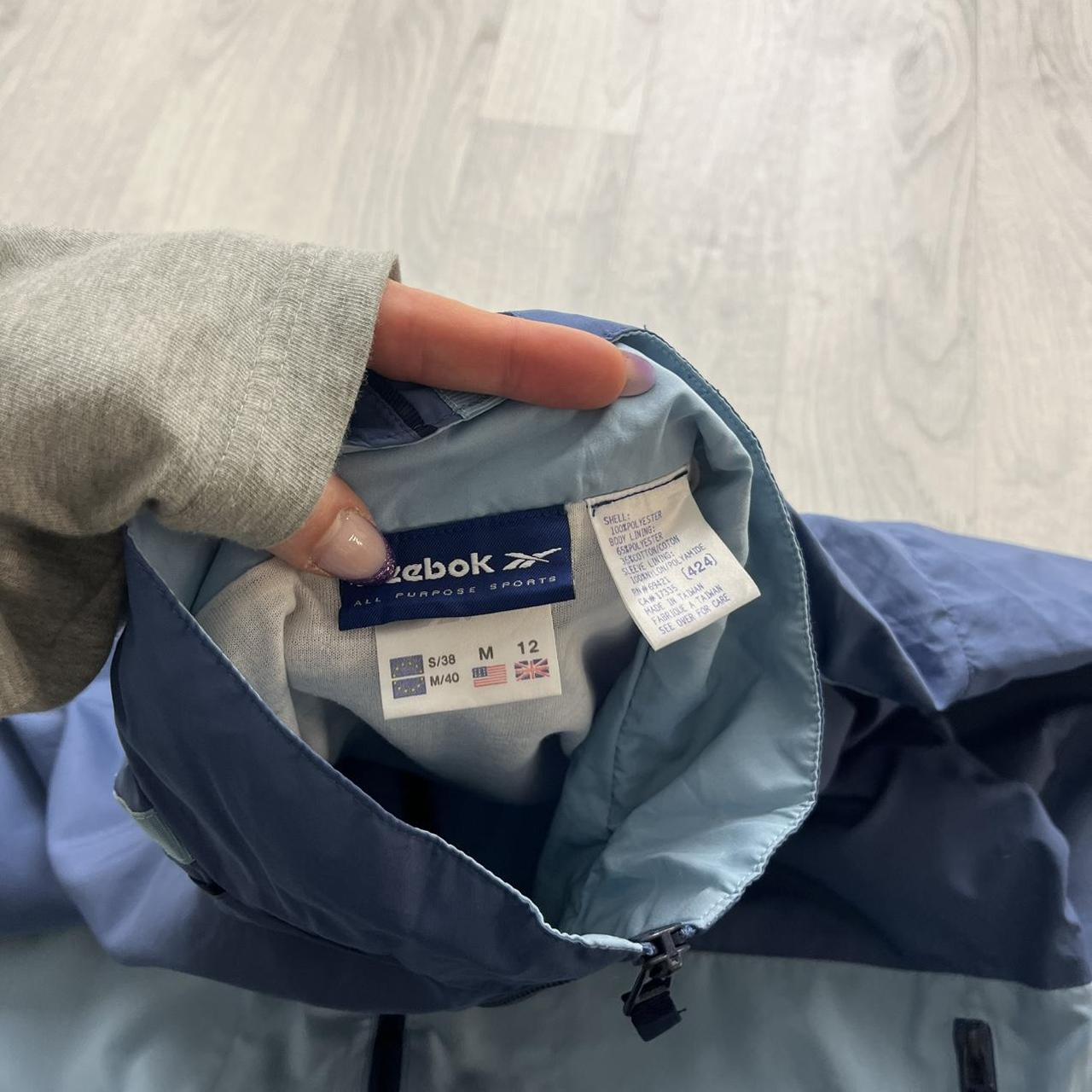VINTAGE Y2K REEBOK WINDBREAKER TRACK JACKET BLUE LILAC