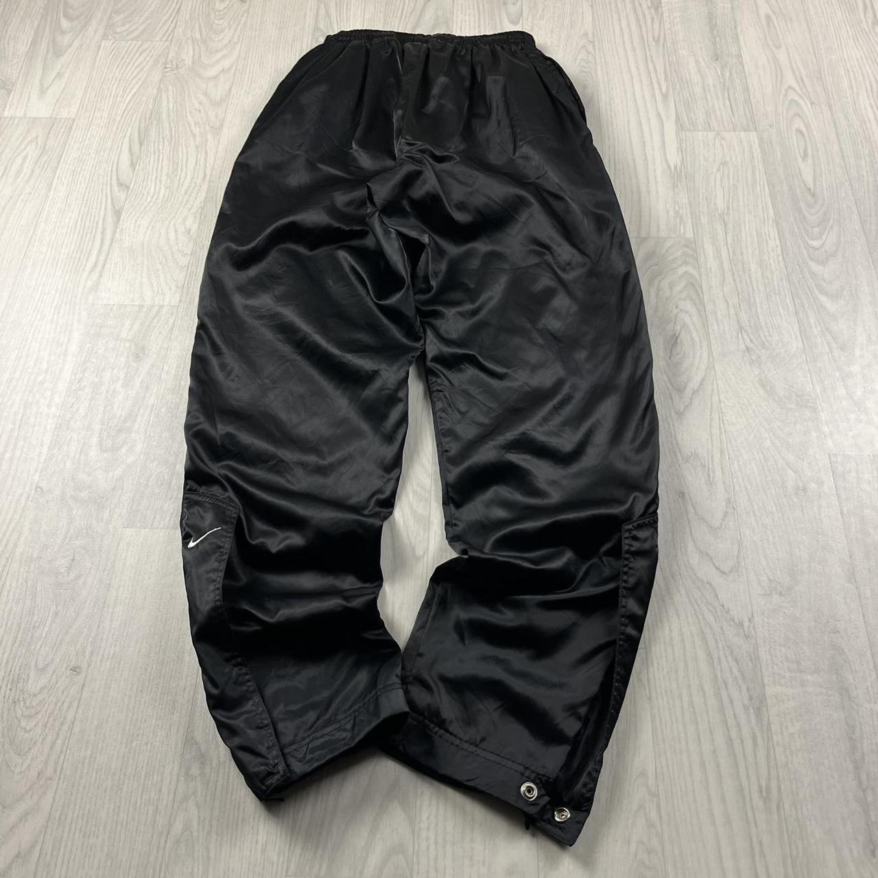 VINTAGE 90s NIKE BAGGY TRACKSUIT BOTTOMS BLACK
