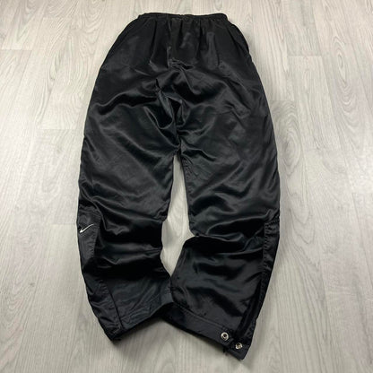 VINTAGE 90s NIKE BAGGY TRACKSUIT BOTTOMS BLACK