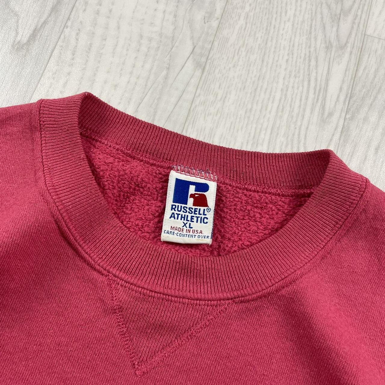 VINTAGE RUSSELL ATHLETIC BLANK SWEATSHIRT PINK (L)