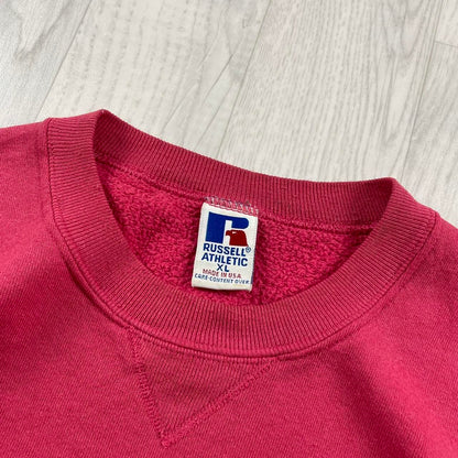 VINTAGE RUSSELL ATHLETIC BLANK SWEATSHIRT PINK (L)