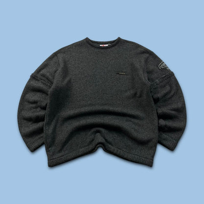 VINTAGE Y2K O’NEILL CHUNKY KNITTED JUMPER GREY