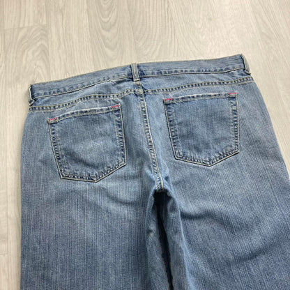 VINTAGE OLD NAVY BAGGY LOOSE SKATER HIP HOP JORTS BLUE (38)