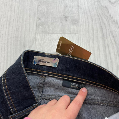 VINTAGE Y2K NEXT LOW RISE SLIM BOOTCUT JEANS NAVY