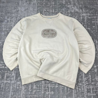VINTAGE Y2K NIKE BOXY SWEATSHIRT CREAM