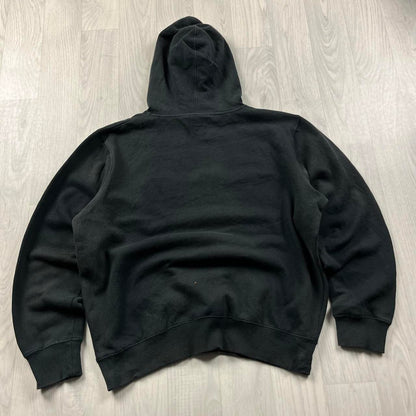 VINTAGE Y2K FILA GRAPHIC BOXY HOODIE BLACK