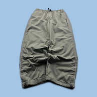 VINTAGE Y2K NAUTICA BAGGY WATERPROOF TRACKSUIT BOTTOMS KHAKI