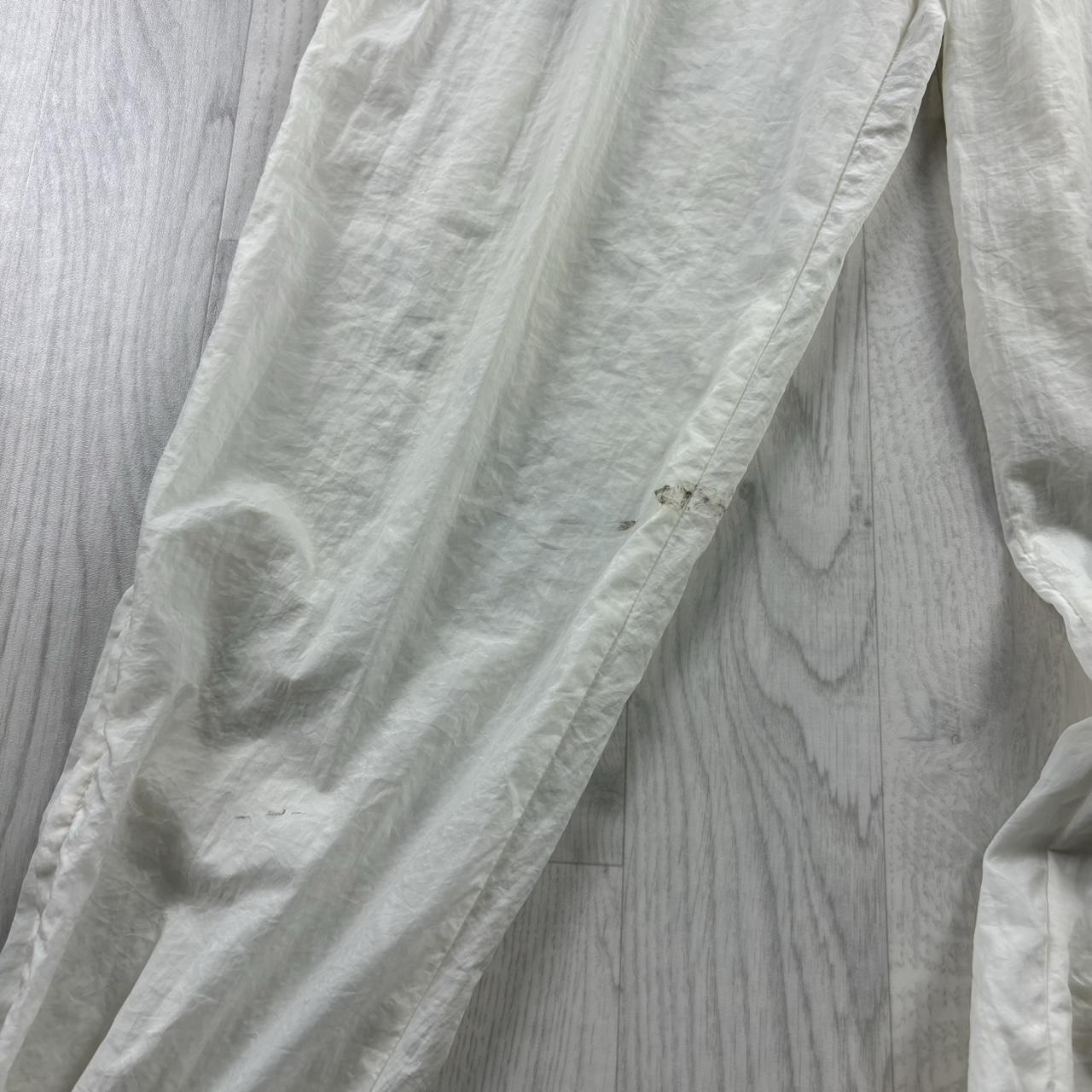 VINTAGE 90s NIKE BAGGY TRACKSUIT BOTTOMS WHITE