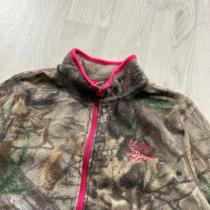 VINTAGE REALTREE ZIP UP FLEECE CAMO PINK