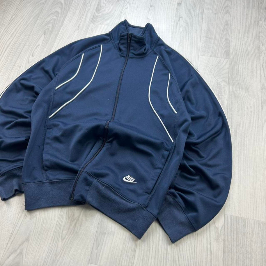 VINTAGE Y2K NIKE ZIP UP TRACK JACKET NAVY