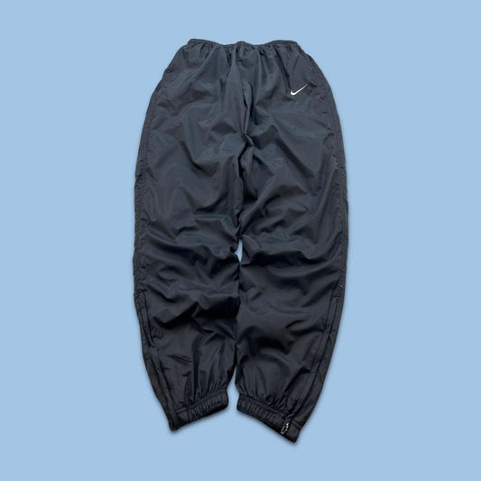 VINTAGE 90s NIKE LOOSE TRACKSUIT BOTTOMS BLACK