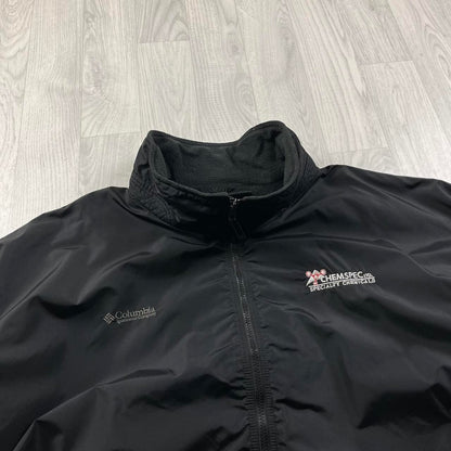 VINTAGE 00s COLUMBIA BOMBER FLEECE JACKET BLACK