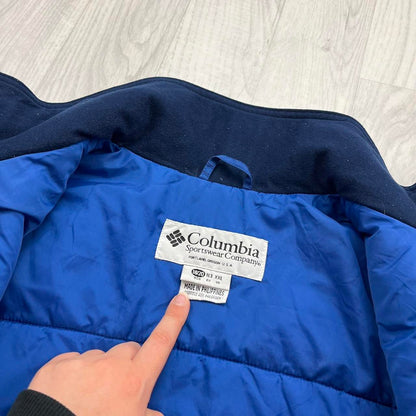VINTAGE 00s COLUMBIA TECHNICAL UTILITY SKI JACKET BLUE