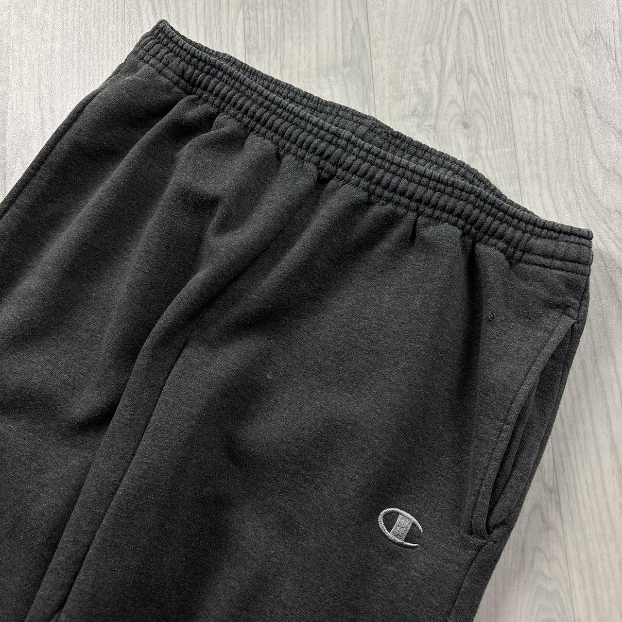VINTAGE 00s CHAMPION BAGGY COTTON SWEATPANTS CHARCOAL GREY