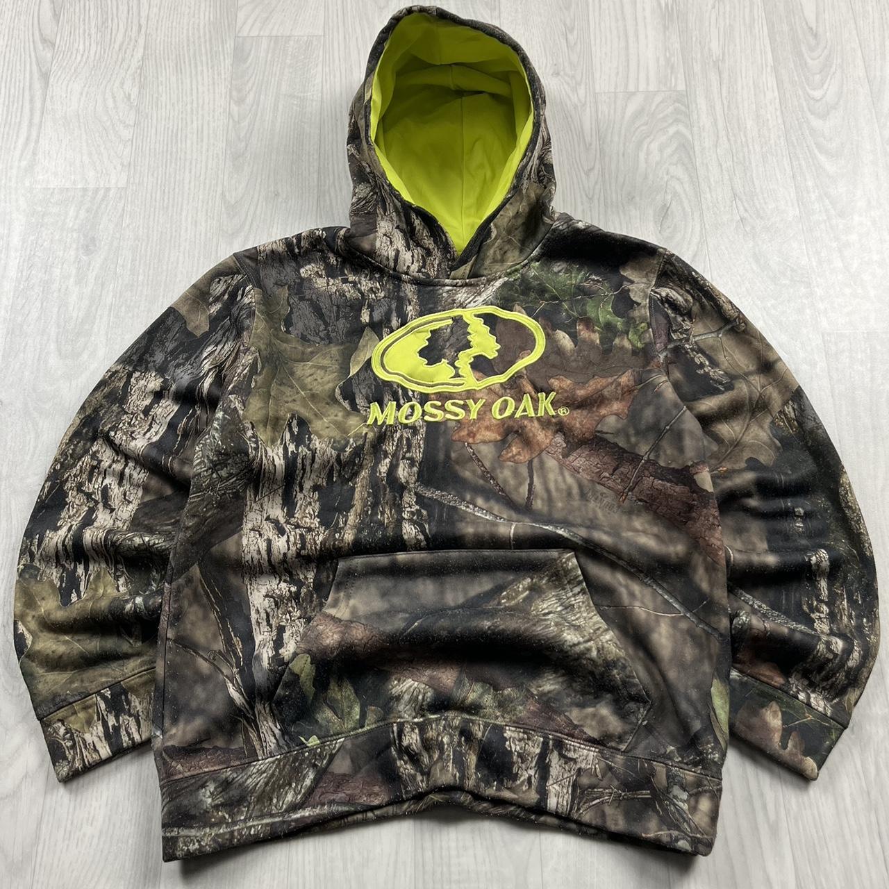 VINTAGE MOSSY OAK REALTREE HOODIE CAMO YELLOW
