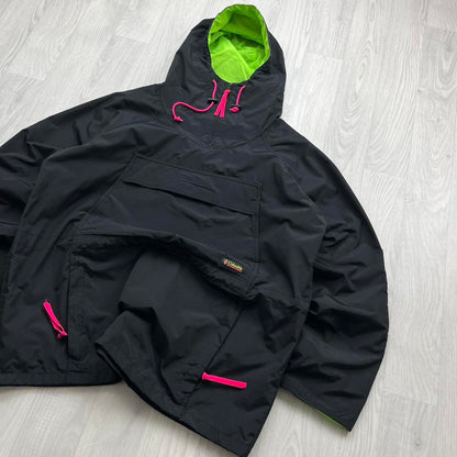 VINTAGE 00s COLUMBIA HOODED UTILITY JACKET BLACK