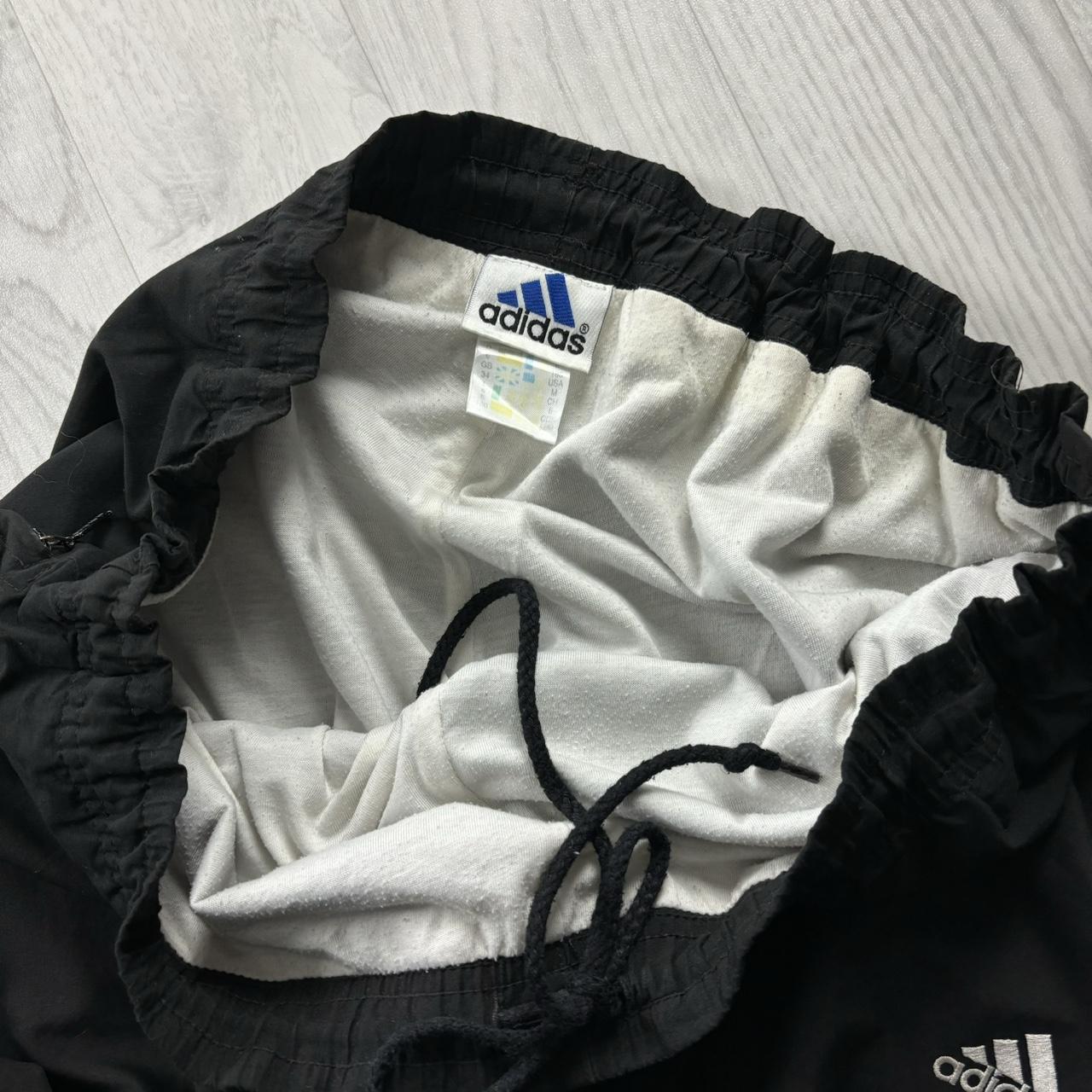 VINTAGE 90s ADIDAS BAGGY TRACKSUIT BOTTOMS BLACK
