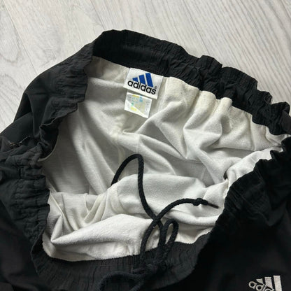 VINTAGE 90s ADIDAS BAGGY TRACKSUIT BOTTOMS BLACK