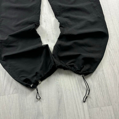 VINTAGE Y2K PUMA BAGGY TECHNICAL TRACKSUIT BOTTOMS BLACK