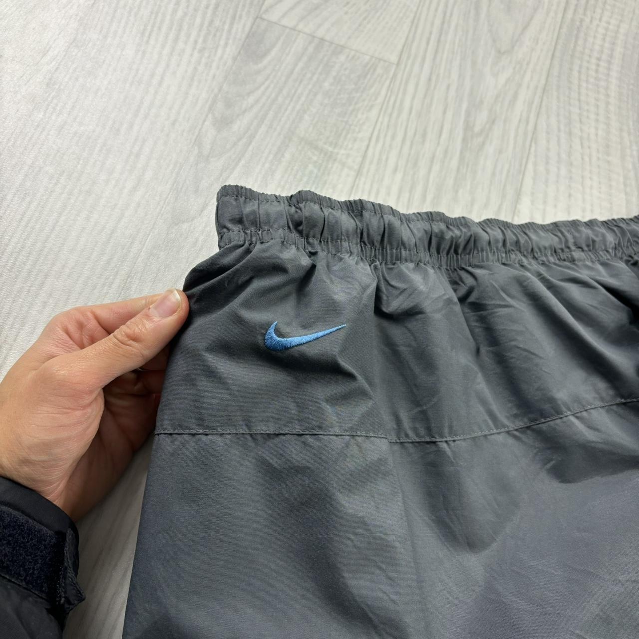 VINTAGE Y2K NIKE WIDE LEG BAGGY TRACKSUIT BOTTOMS GREY